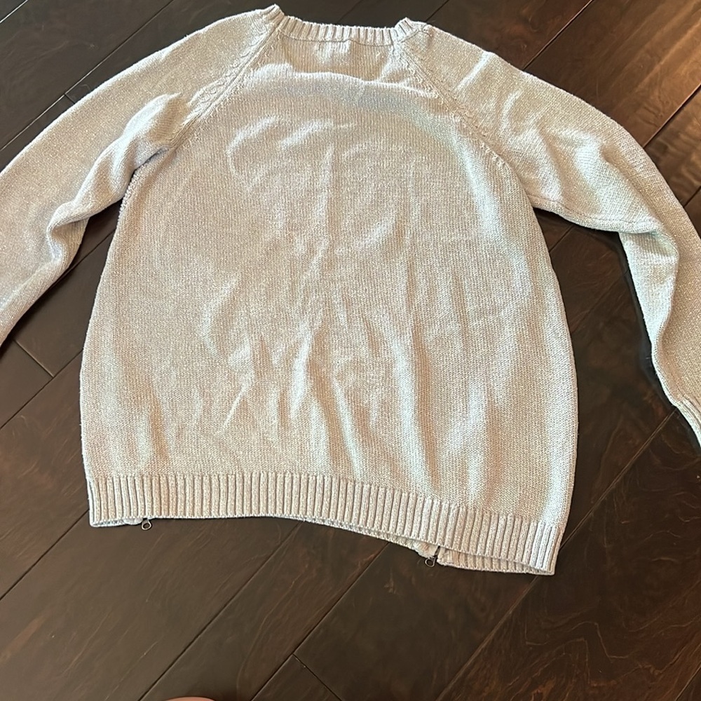 Apt9 gray metallic sweater M - Picture 7 of 10